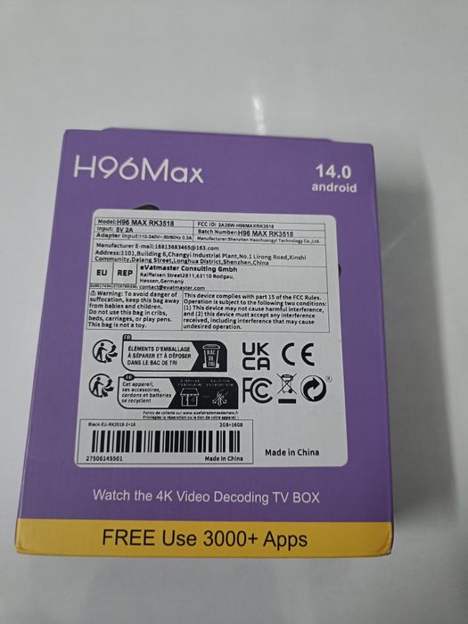 Nowy Tv box H96 Max 2/16 GB Android TV !!!