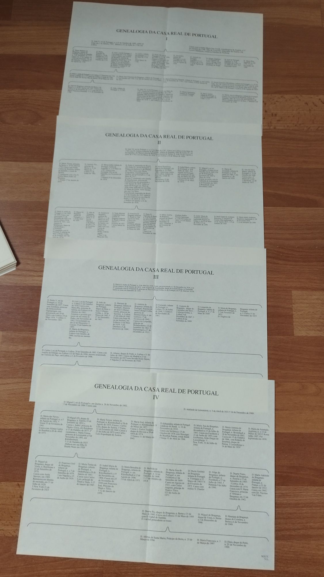 As 30 TABOAS da história genealógica da casa real portuguesa