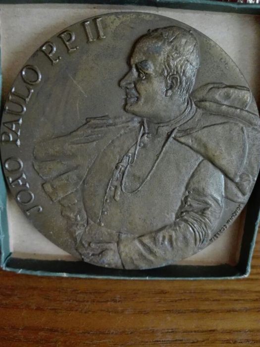 Medalha de Bronze Comemorativa do Pontificado de João Paulo II.