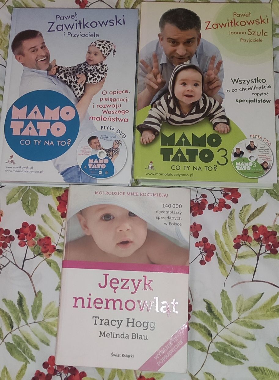 Sprzedam książki Mamo Tato co ty na to i Język niemowląt
