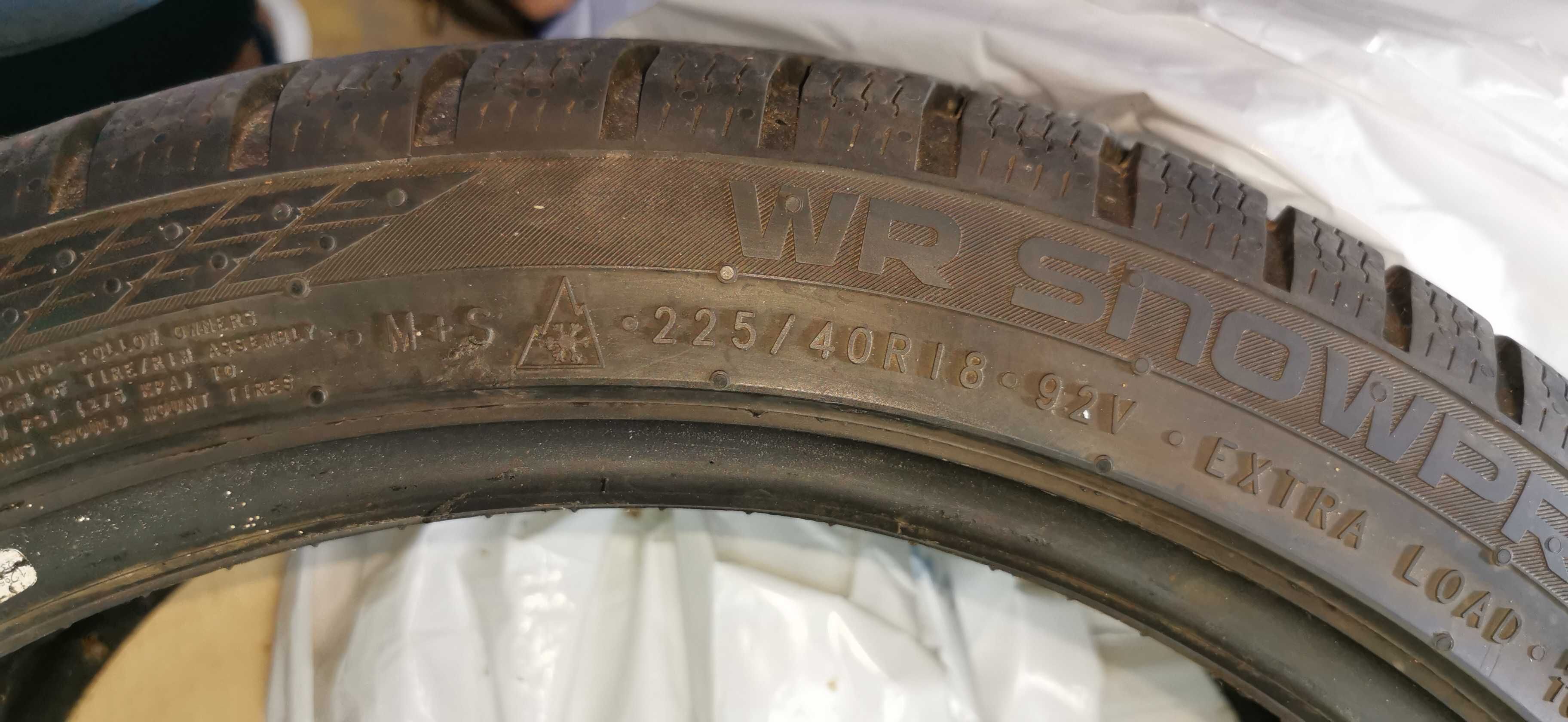 Opony zimowe 225/40 R 18