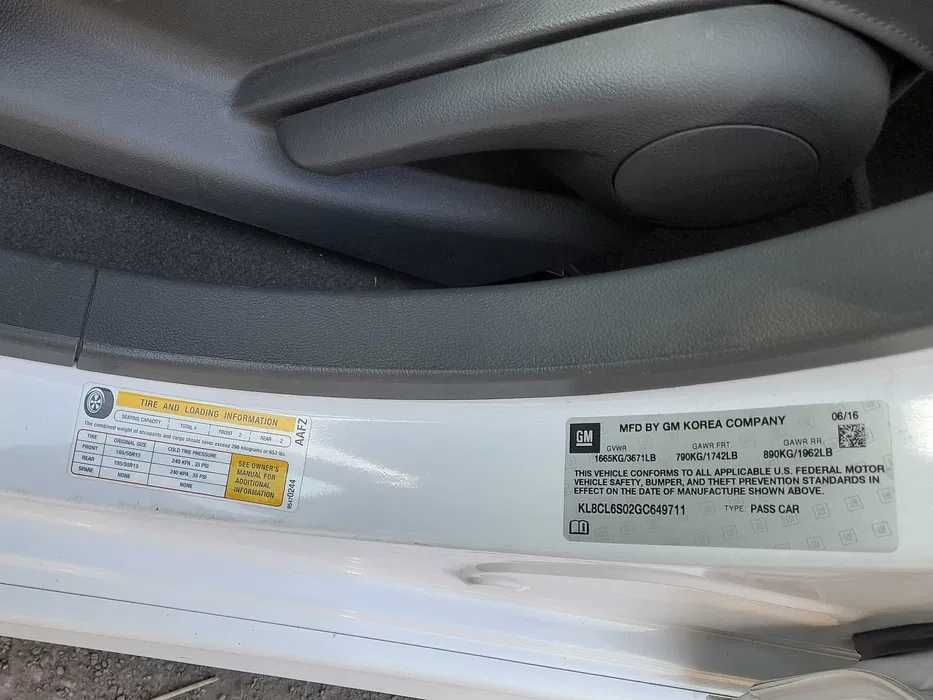 Chevrolet Spark EV 2016 электромобиль