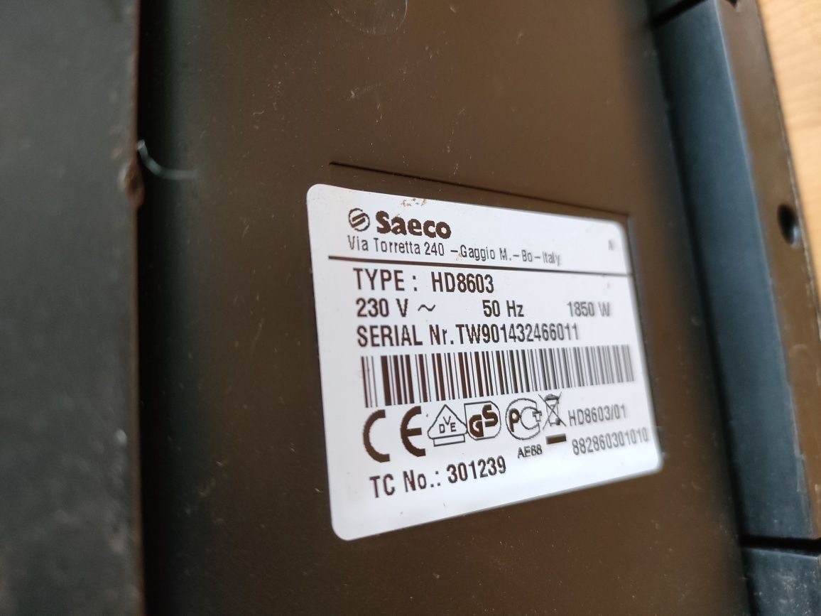 Ekspres do kawy na kapsułki Saeco HD 8603 Cafissimo