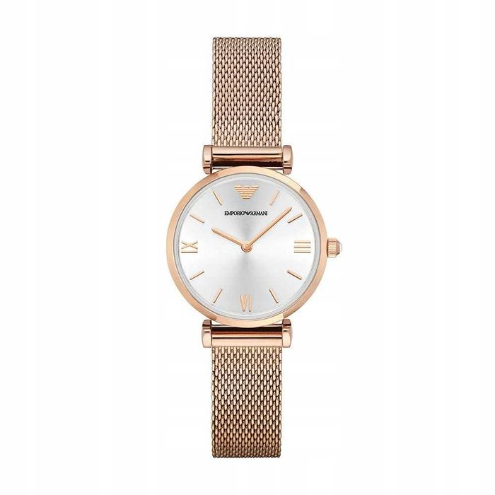 Emporio Armani Damski Zegarek Kwarcowy AR1956 – Różowe Złoto