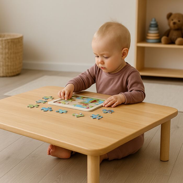 Столик для немовлят інклюзивний дерево меблі дитячі садочок стільчик