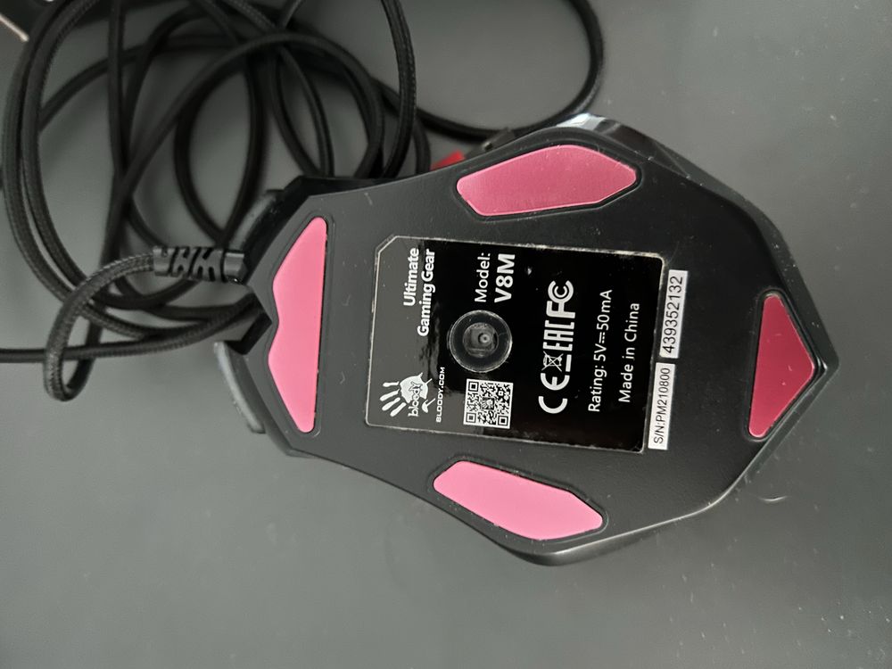 a4tech v8m mysz komputerowa usb gamingowa podswietlana rgb
