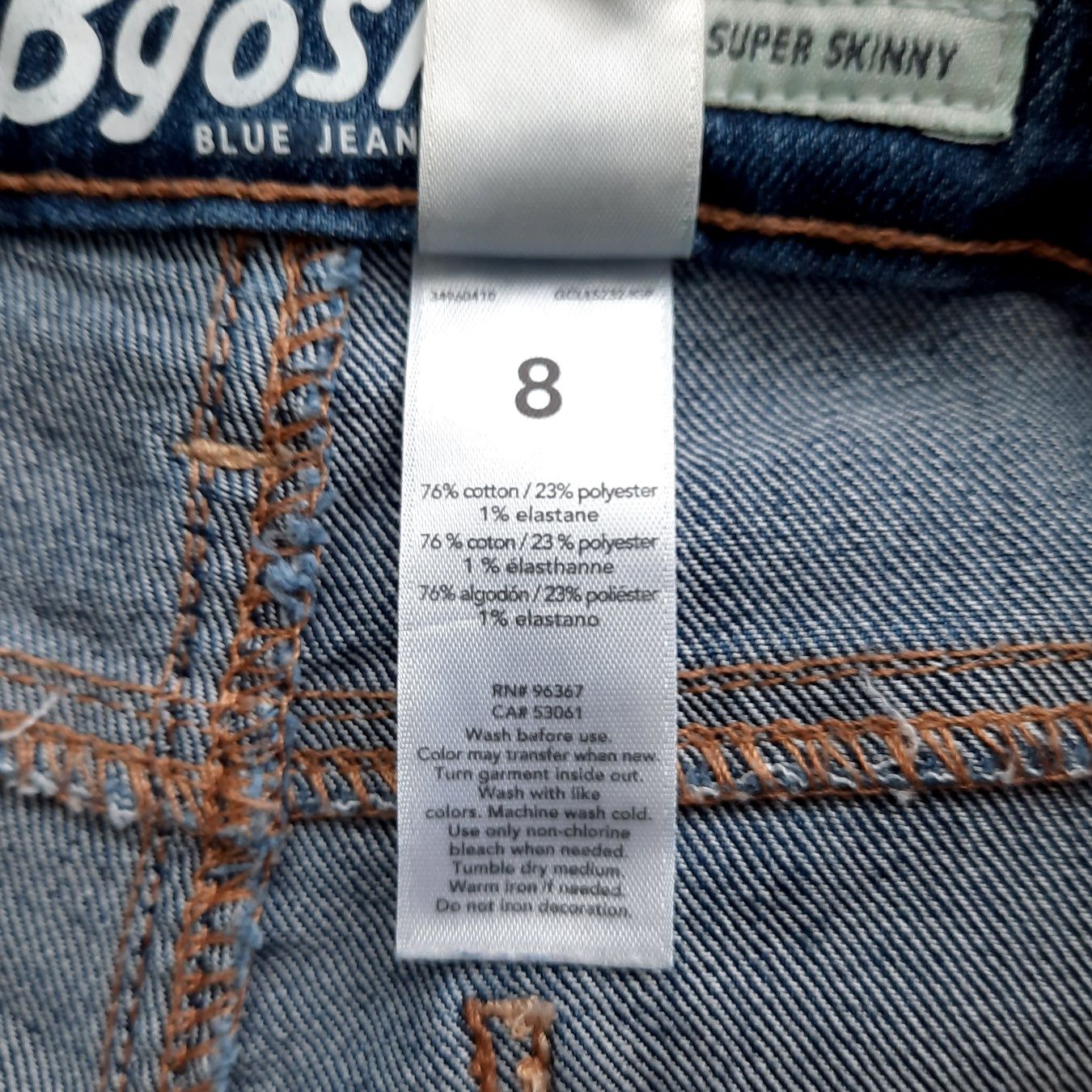 Джинси, джинсы, джегінси, брюки oshkosh b'gosh super skinny на 8р.