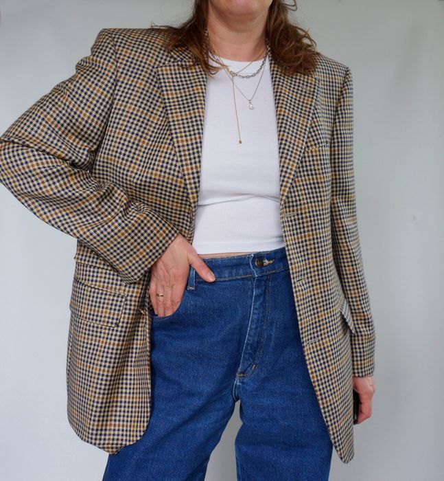 Піджак жакет вовна/шовк вінтаж Baumler