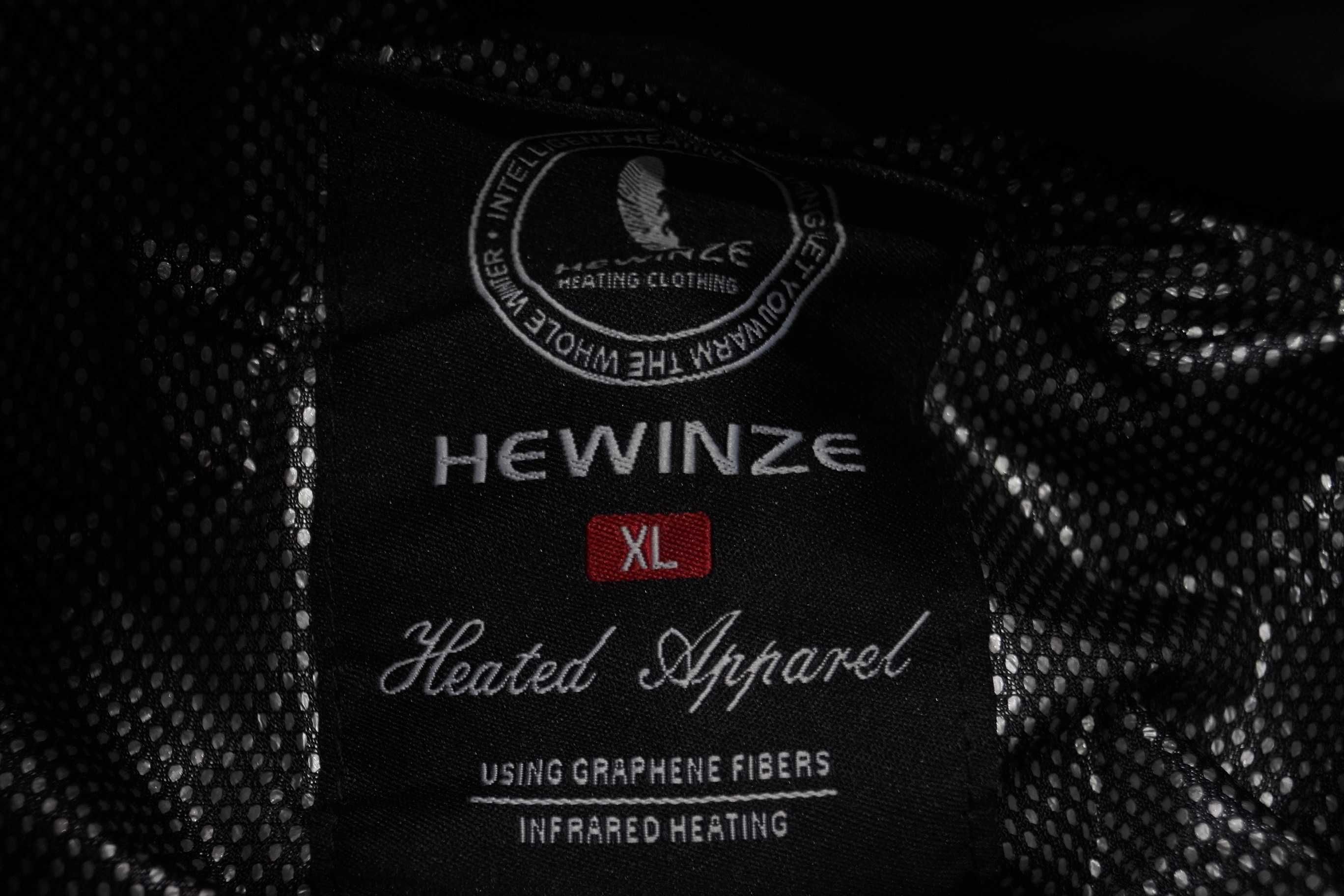 Podgrzewana kurtka męska softshell czarna HEWINZE Men-9989 rozmiar XL