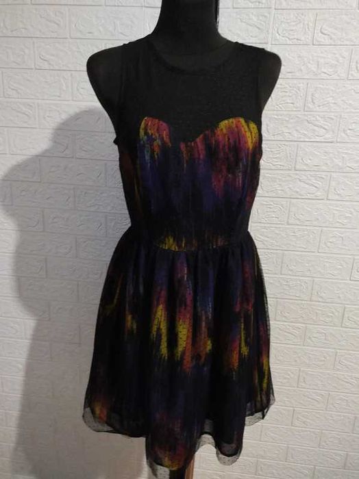 Sukienka koktajlowa wizytowa wesele świetna ball rozmiar m