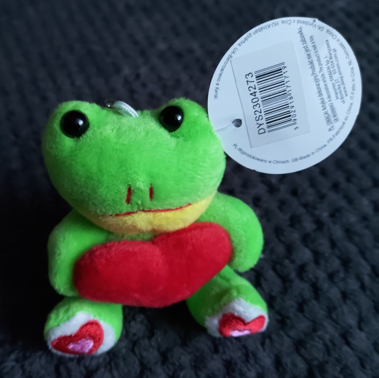Żaba żabka Maskotka brelok