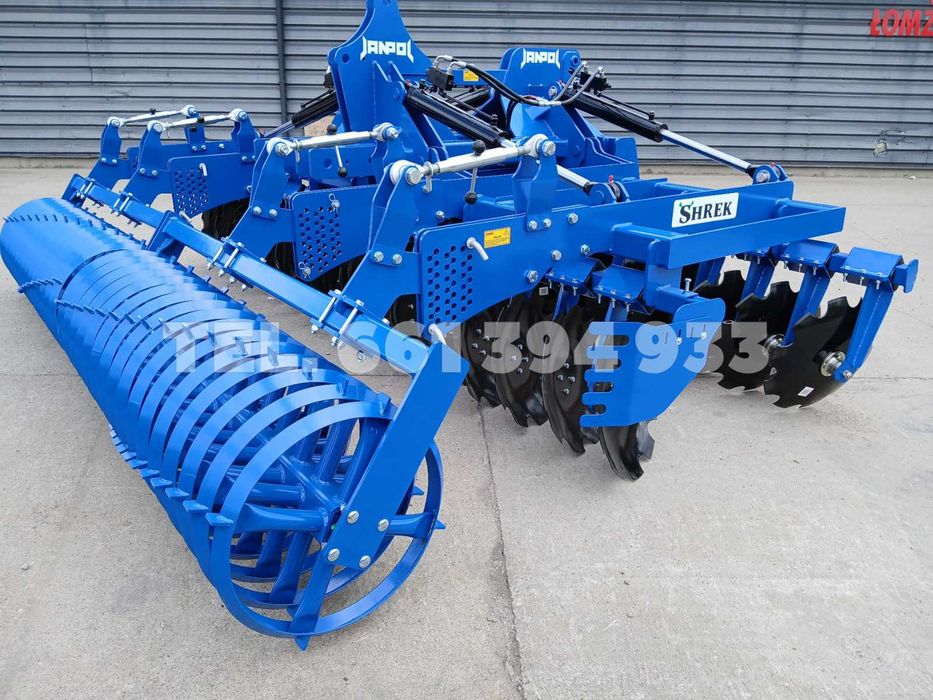 brona talerzowa hydrauliczna JANPOL SHREK 4m/5m 560 talerz daszek 600