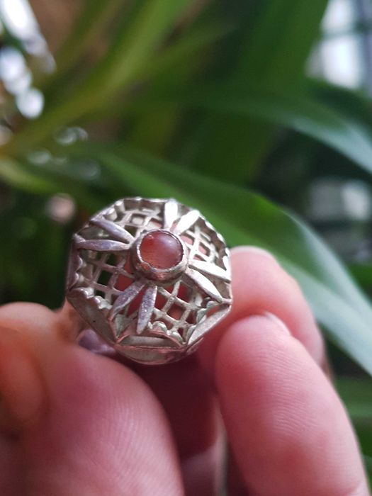 Srebrny pierścionek Resovia PRL vintage rozmiar 9