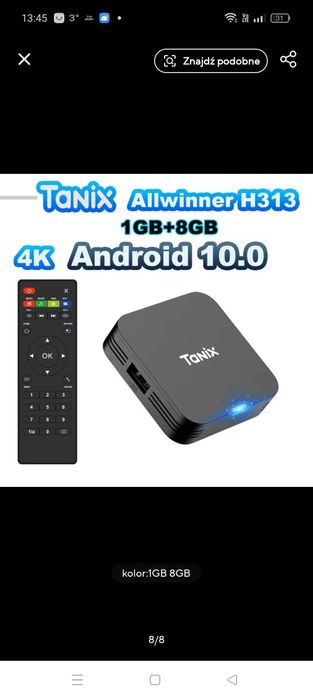 TvBox Android 10 4K UHD Netflix , YouTube , Player TVN Disney+. Nowy.