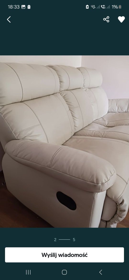 Sprzedam kanapę, sofę relax