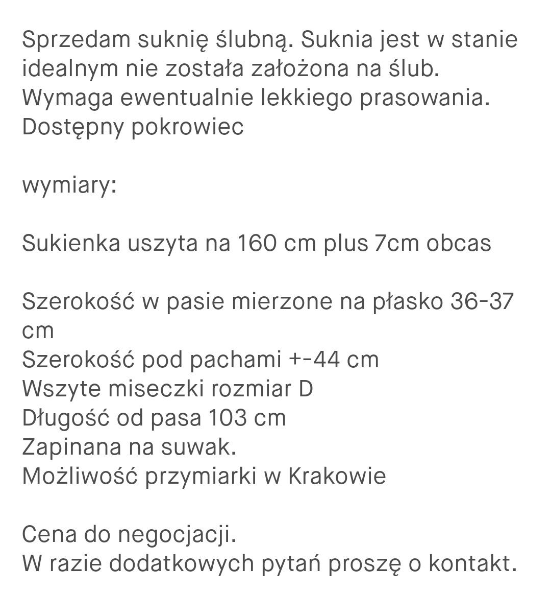 Suknia ślubna 38 Nowa nieużywana