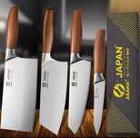 Набор японских Шеф Ножей Santoku + ПОДАРОК(Подставка!)