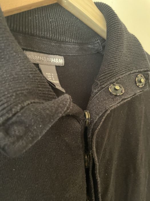 Camisola de malha preta homem H&M