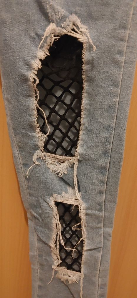 Spodnie jeans kabaretki rozmiar 38