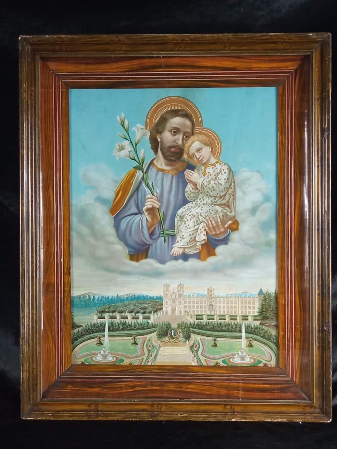 Święty Józef stary oleodruk sanktuarium obraz OS1022