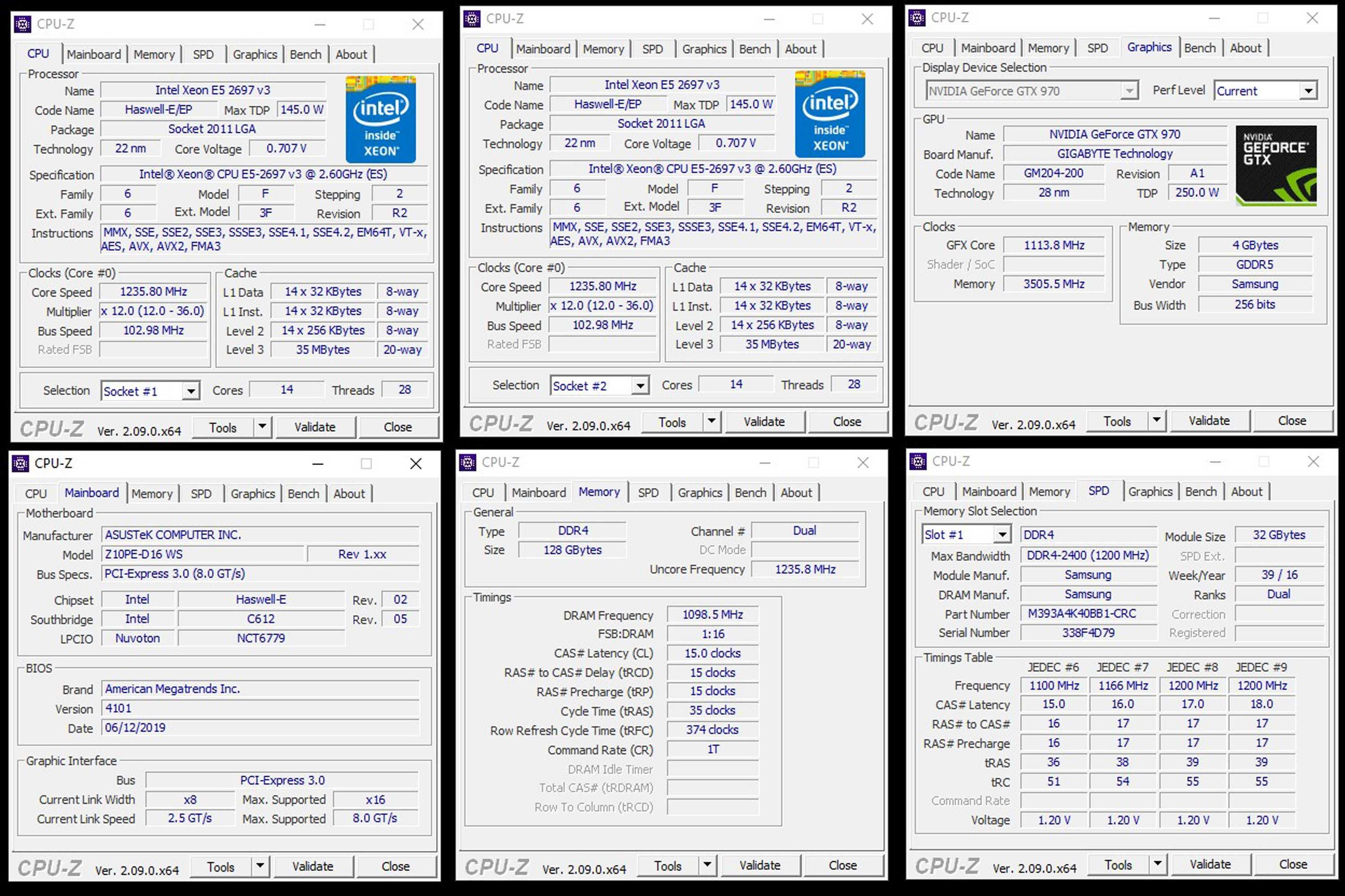 Komputer stacja robocza Intel Xeon E5-2697v3 DDR4 128gb