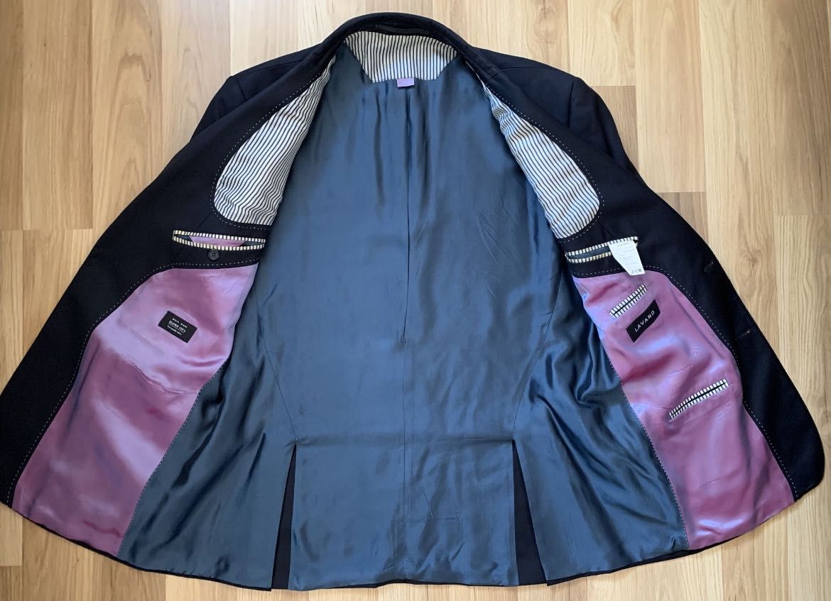 Garnitur Lavard 176/108/94 wełna 130's kolor czarny