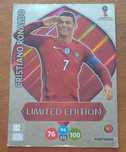 Carta grande do Cristiano Ronaldo da Panini