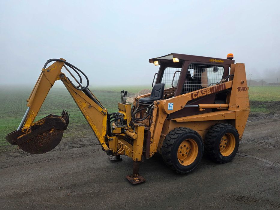 Mini Ładowarka Bobcat Case 1840 widły Łyżka mini koparka