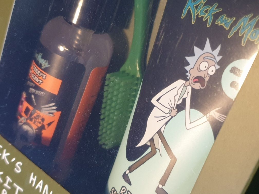 Rick and Morty Gel de duche spray para o corpo escova de dentes SELADO