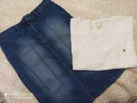 Комплект NEXT ( джинсова спідниця + кофточка)