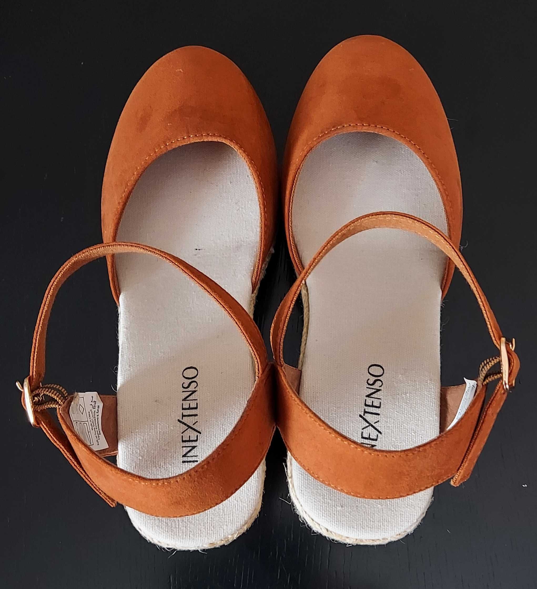 Nowe Espadryle In Extenso na niskim koturnie, rozmiar 41.