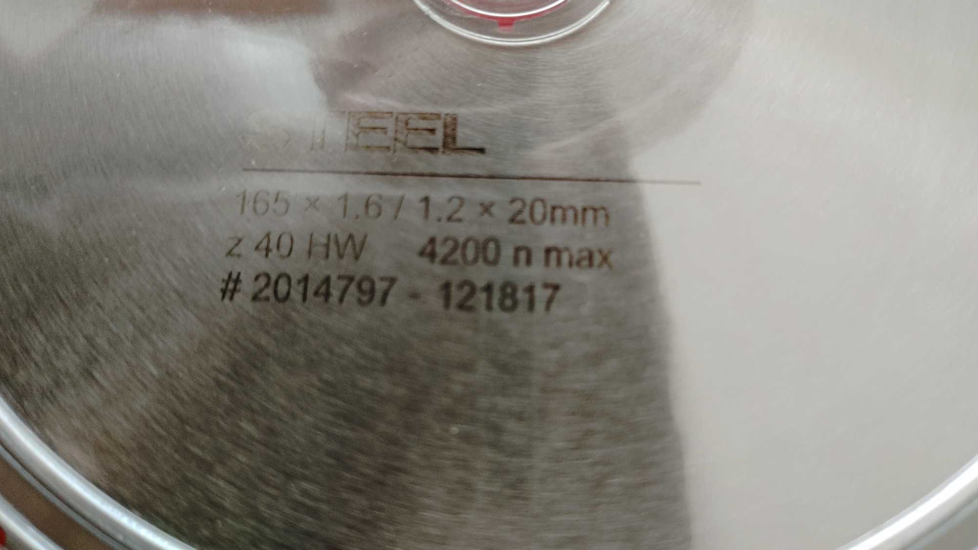 Tarcza Nowa HILTI  do cięcia metalu 165x20mm z40 SP
