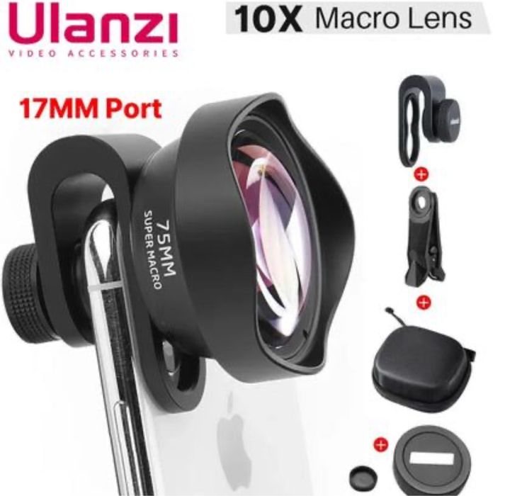 ULANZI 75mm Macro Lens — макрооб'єктив 10X для телефону макролінза