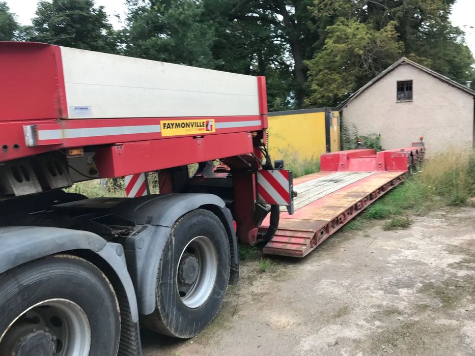 Faymonville Naczepa Niskopodwoziowa zagłebiana rozsuwana Tiefbett  Faymonville Naczepa niskopodwoziowa rozsuwana zagłebiona Tiefbett