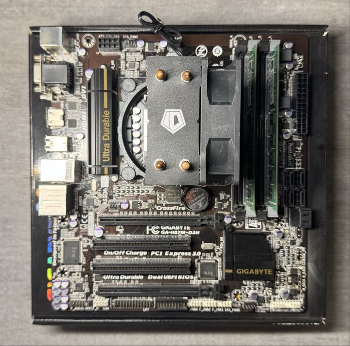 Комплект xeon 1220v3, H87M-D3H, 12gb ddr3 1600, башня