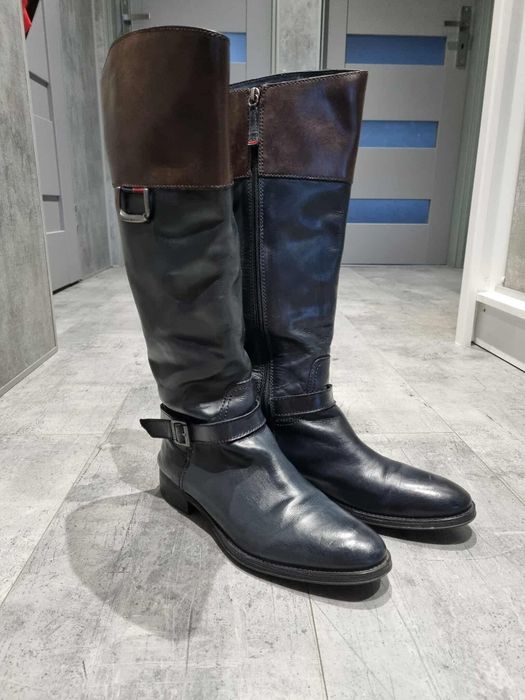 Skórzane oficerki rozmiar 40