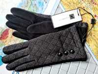 Damskie rękawiczki zimowe ocieplane marki Code nowe modne