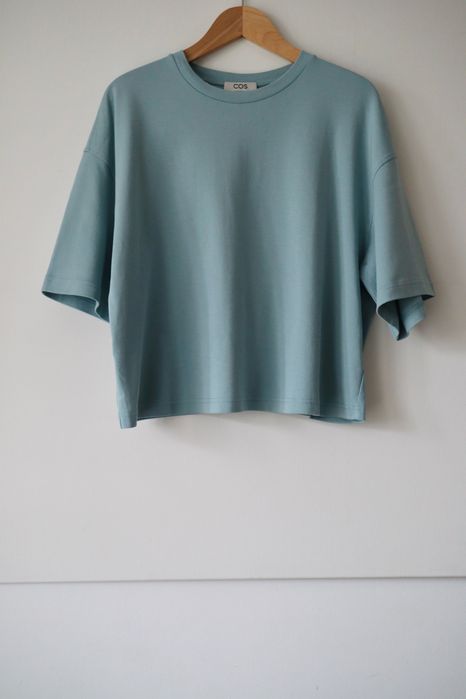 COS Turkusowy t-shirt oversize