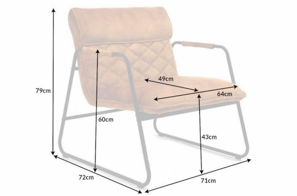 Fotele skórzane Mustang Lounger, styl loftowy, 2 szt.