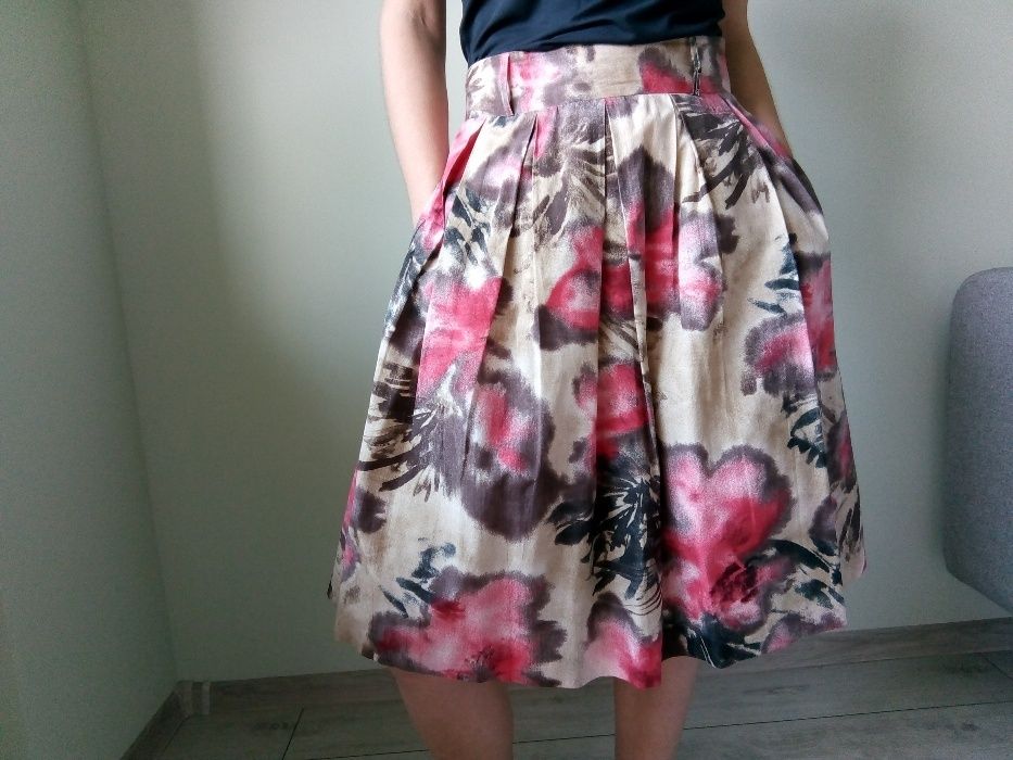 spódnica simple z halką