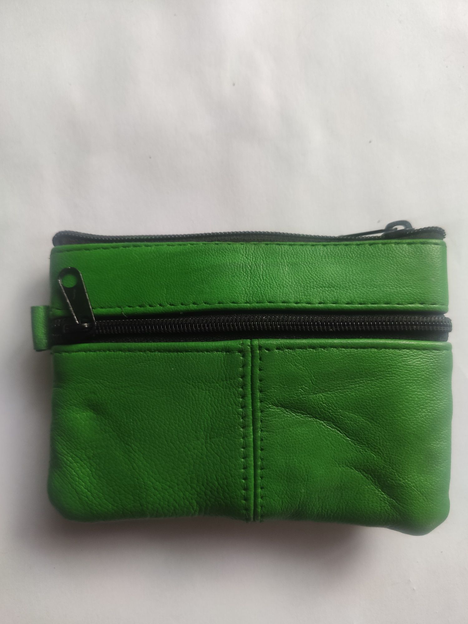 Etui na klucze mini portfelik Skórzane Skóra Zielony nowy