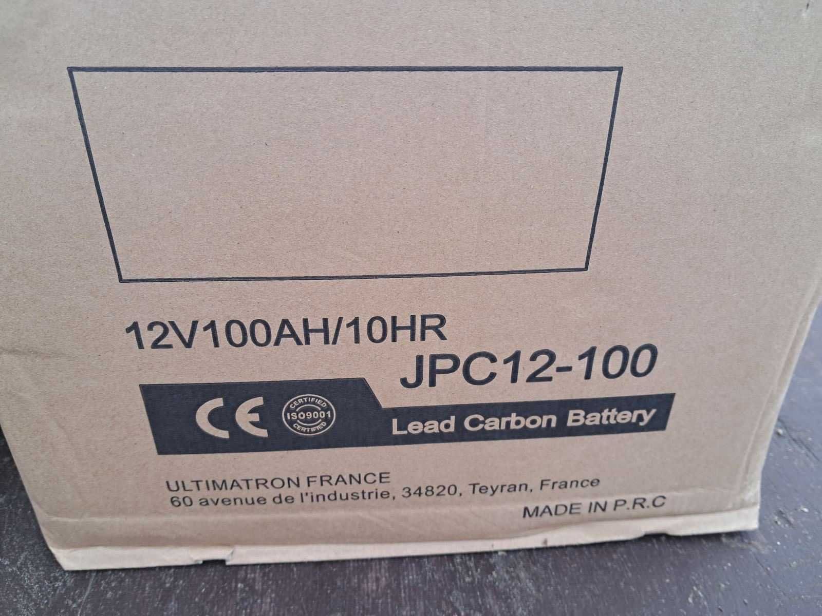 Карбоновая батарея глубокого разряда 12В 100АН Ultimatron France