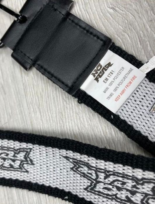 Ремень No fear sk8, hip hop, Y2K