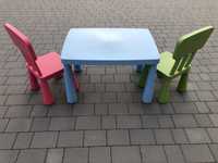 Okazja - Zestaw Ikea mamut stolik i dwa krzesełka