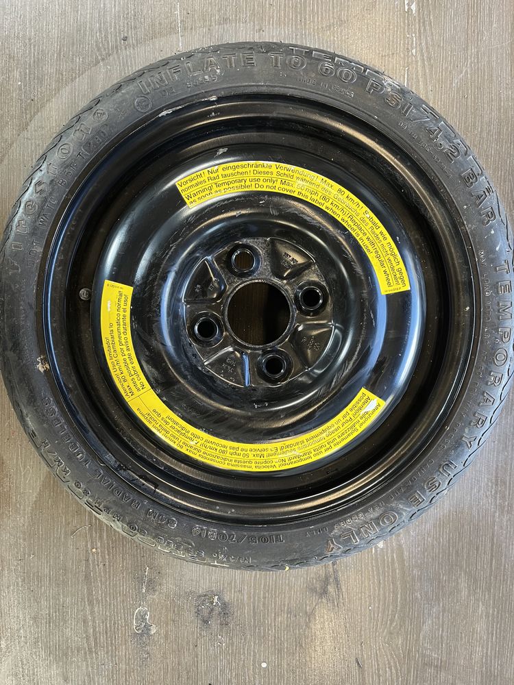 Koło dojazdowe Vw Audi r14 2,5j 4x100