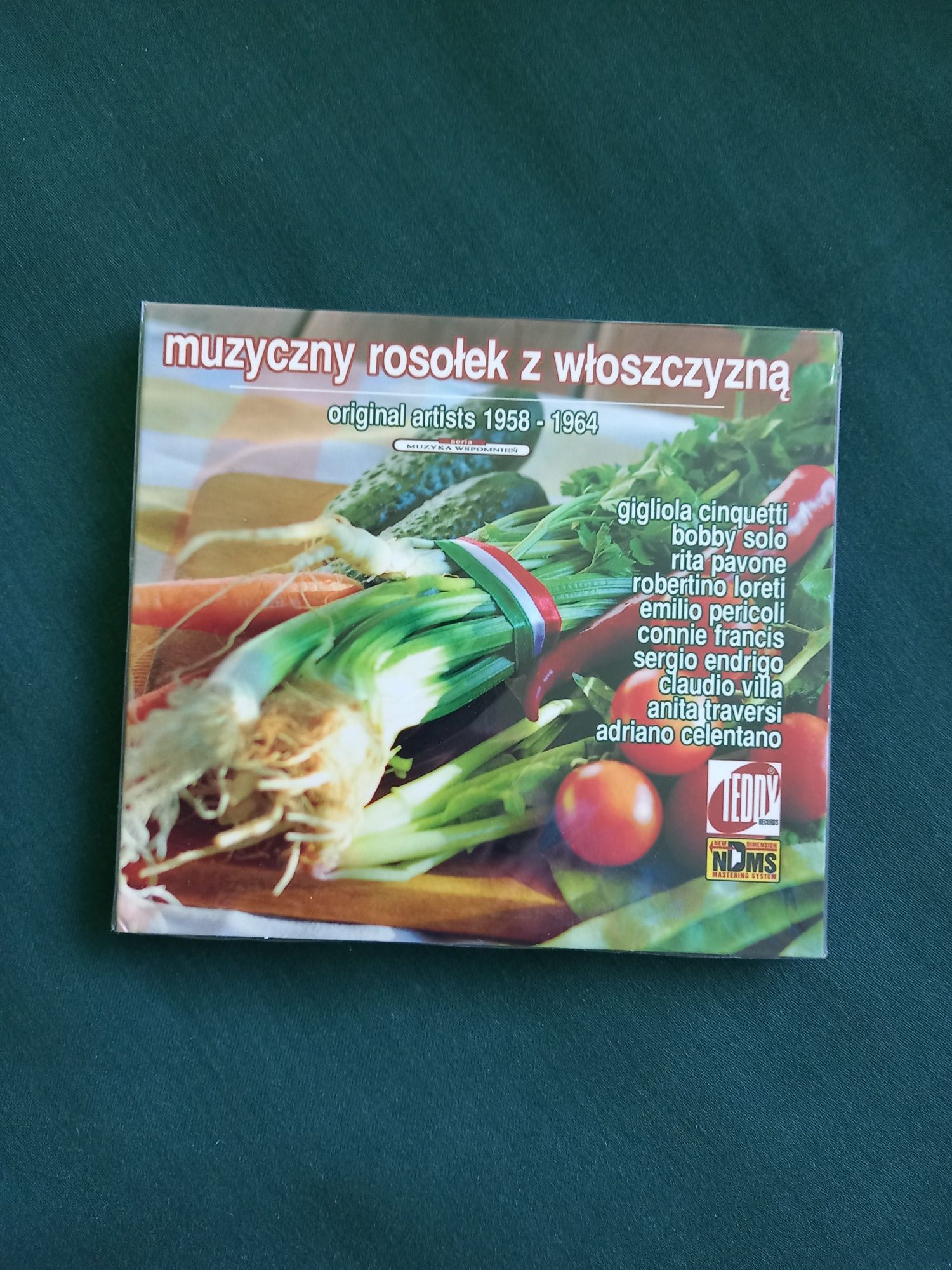 Muzyczny rosołek z włoszczyzna płyta CD Teddy Records z włoskimi piose