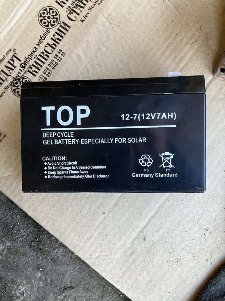 12-7 (12V7AH) Акумуляторна батарея Top