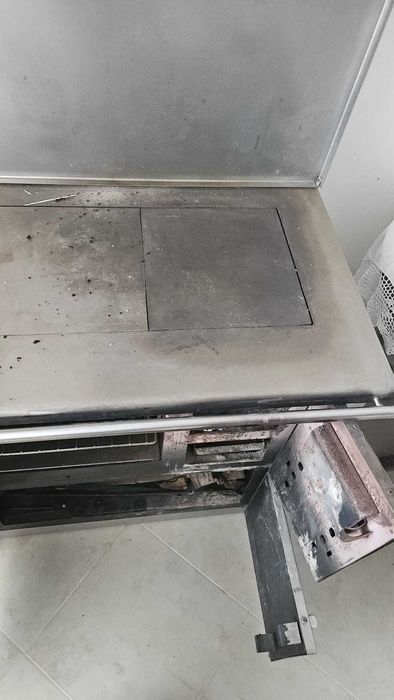 Fogão a lenha em inox