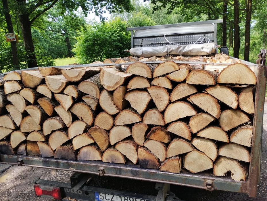 DĘBOWE kominkowe  opał, drewno  Transport 5mp. Sosna, brzoza, olcha