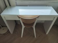 Toaletka/biurko IKEA MALM + krzesło IKEA NORDBYRA [REZERWACJA]